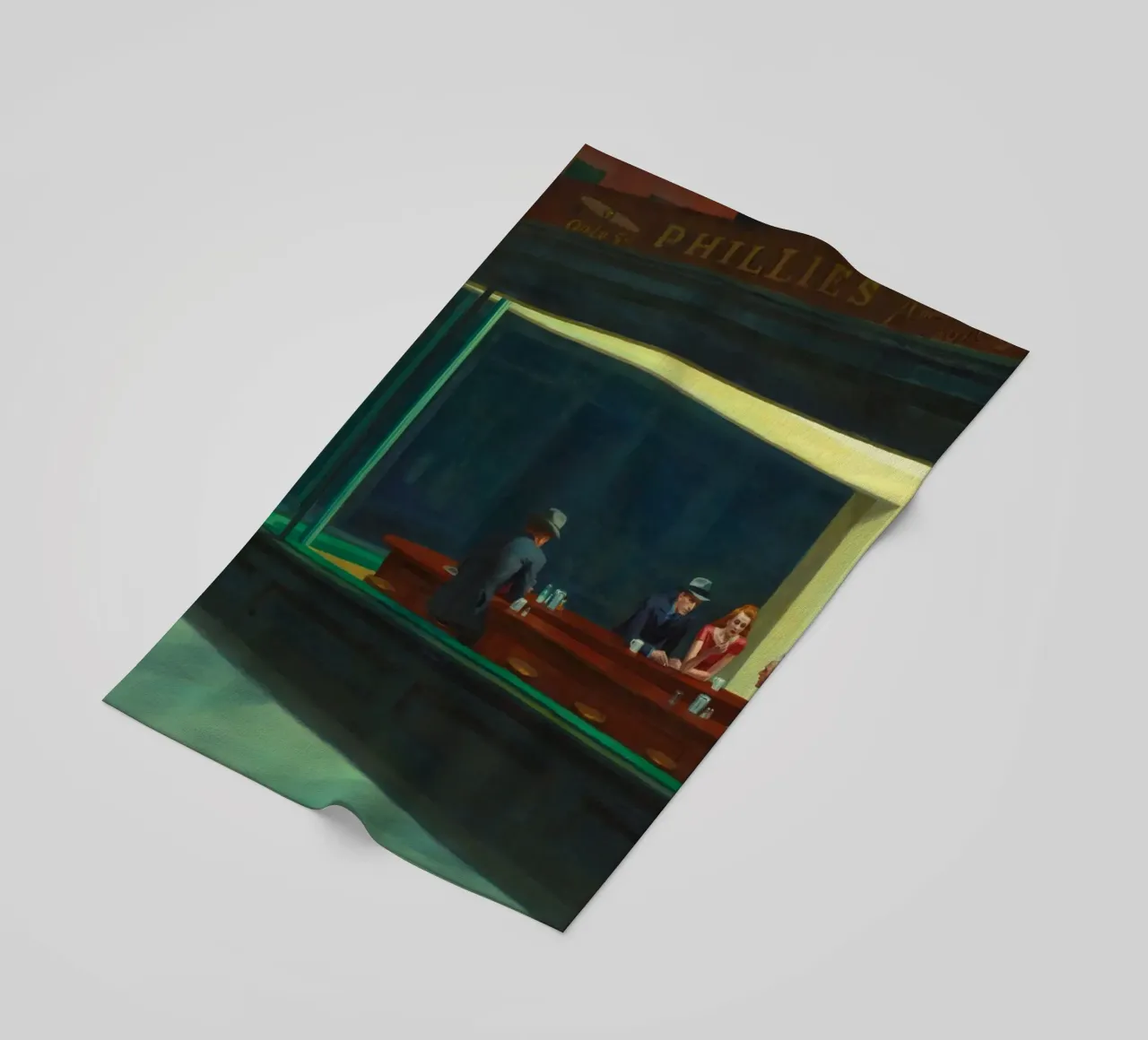 I NIGHTHAWKS di Edward Hopper telo mare da 50 masterpieces