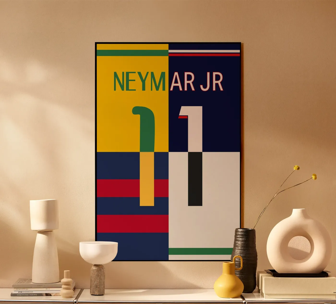 Neymar - Maglia plexiglass da athlete.art