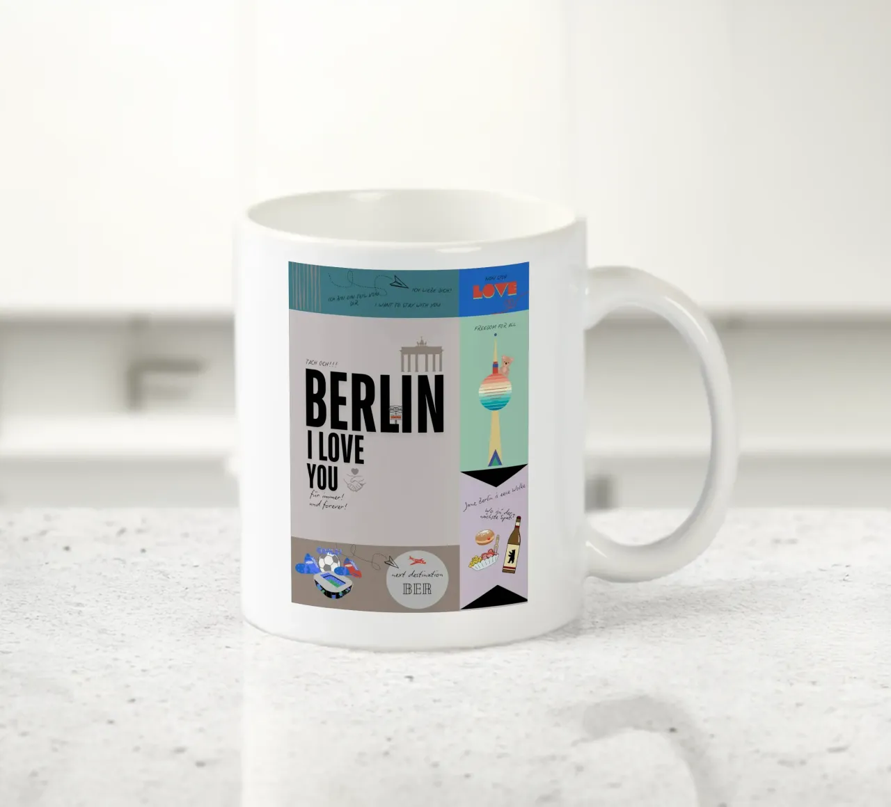 Forever Berlin tazza in ceramica da DLart