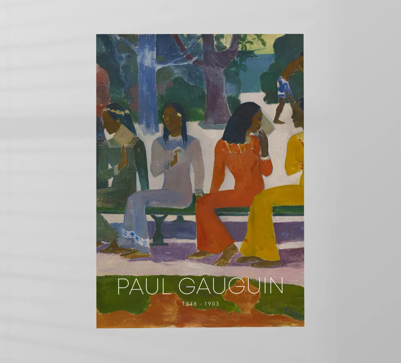 Paul Gauguin Ta Matete - Post-Impressionist Print backlit film by NorwesClub