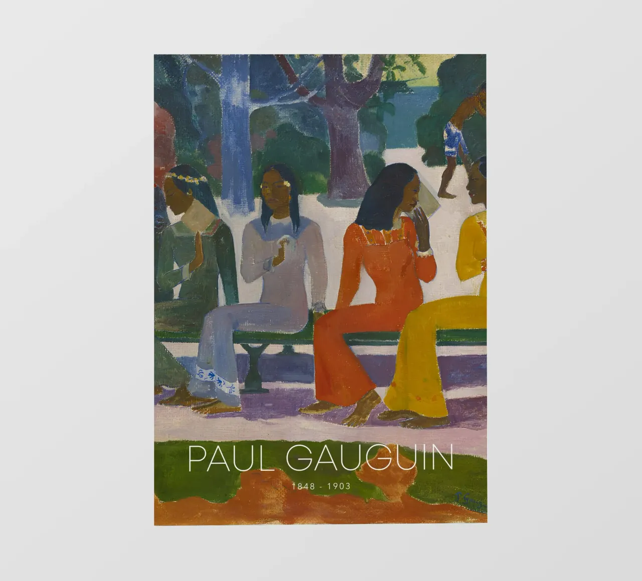 Paul Gauguin Ta Matete - Post-Impressionist Print backlit film by NorwesClub