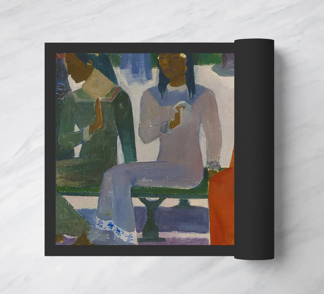 Paul Gauguin Ta Matete - Gravure post-impressionniste paillasson de NorwesClub