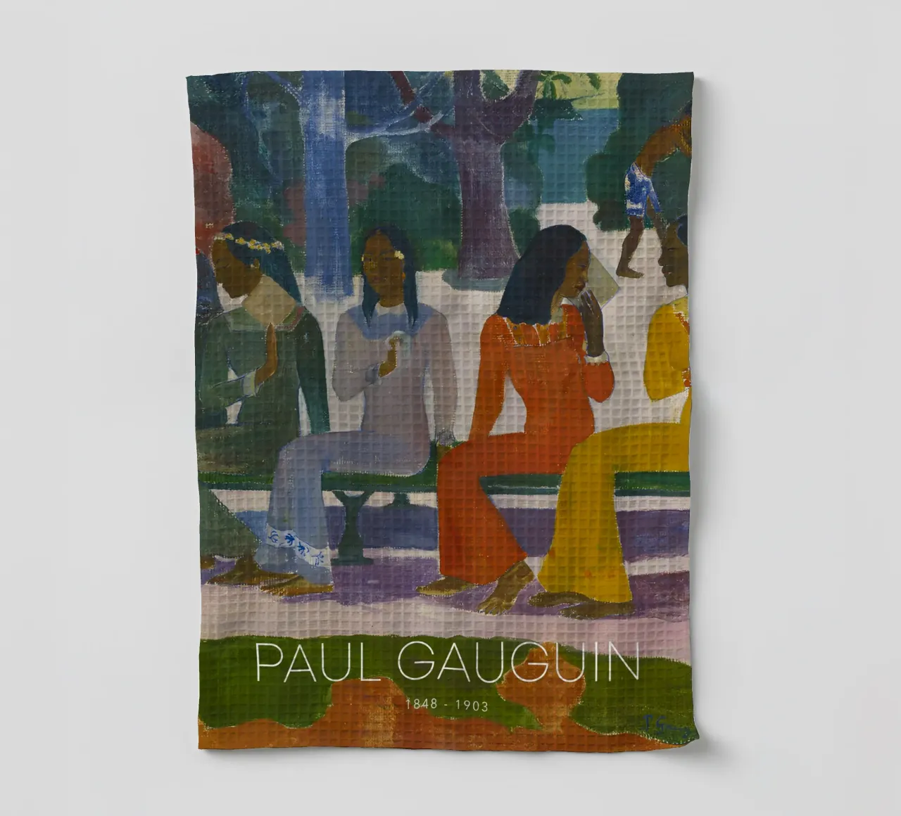 Paul Gauguin Ta Matete - Gravure post-impressionniste torchon de NorwesClub