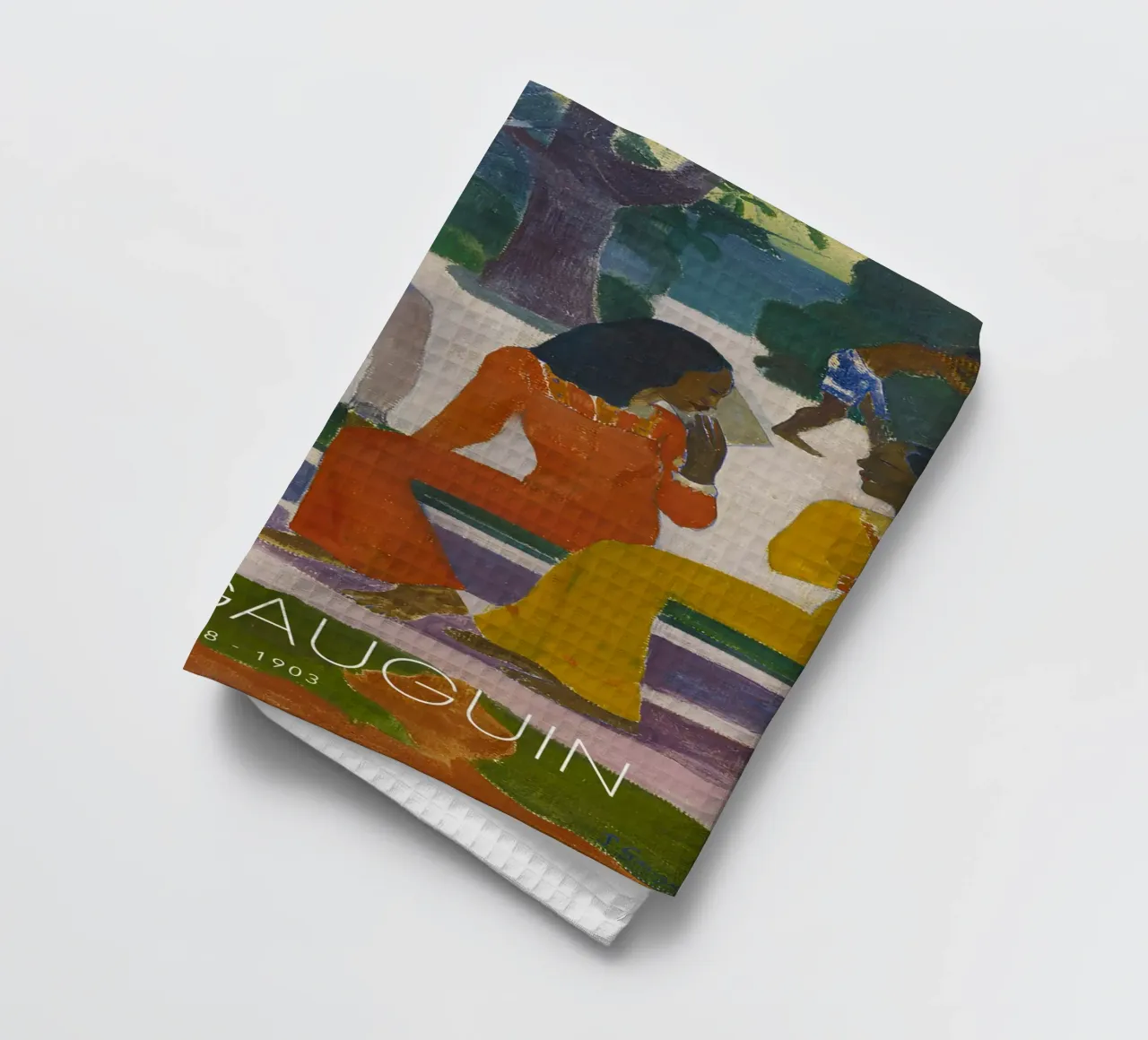 Paul Gauguin Ta Matete - Gravure post-impressionniste torchon de NorwesClub