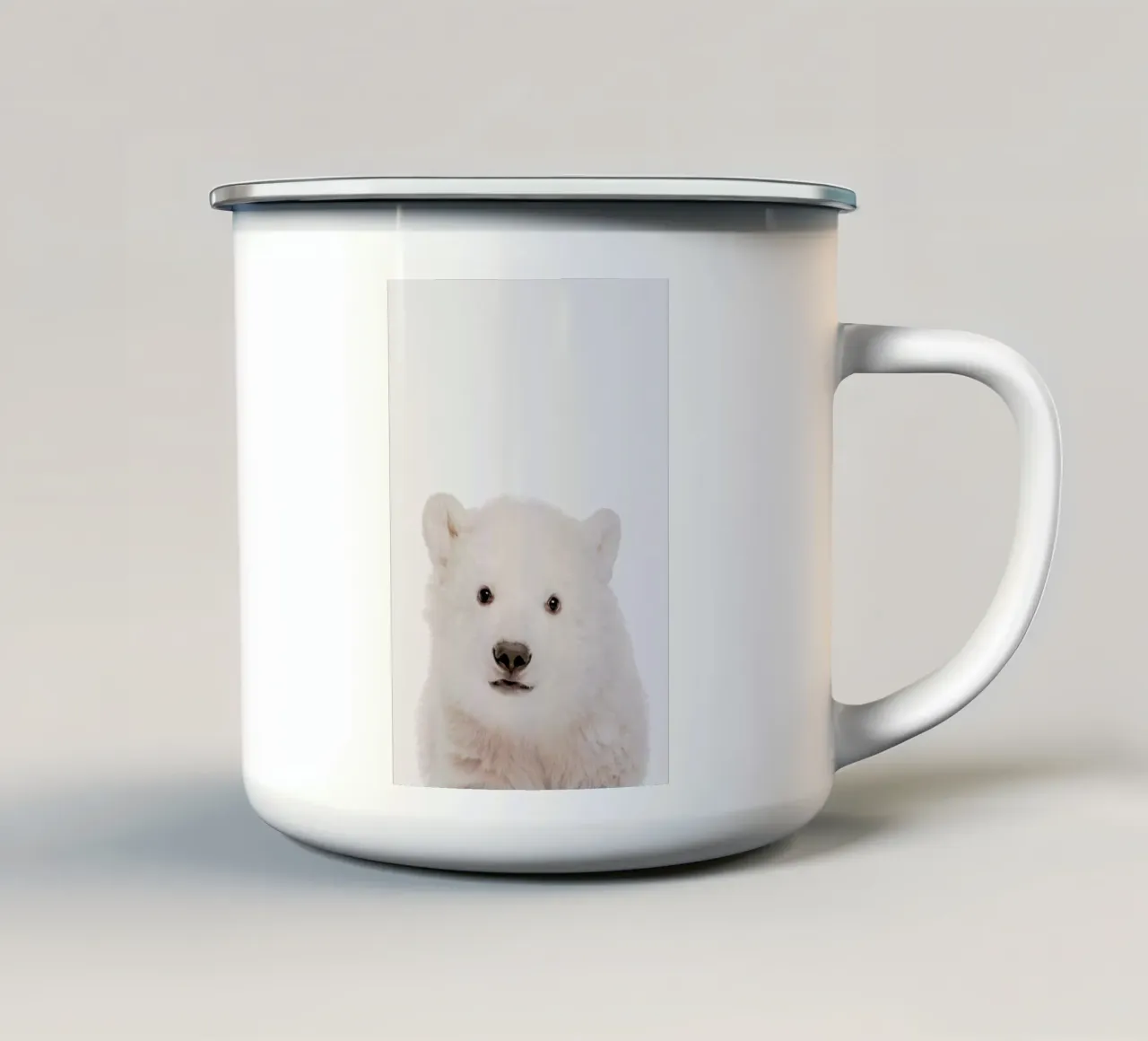 Polar Bear tazza in smalto da Paws & Claws