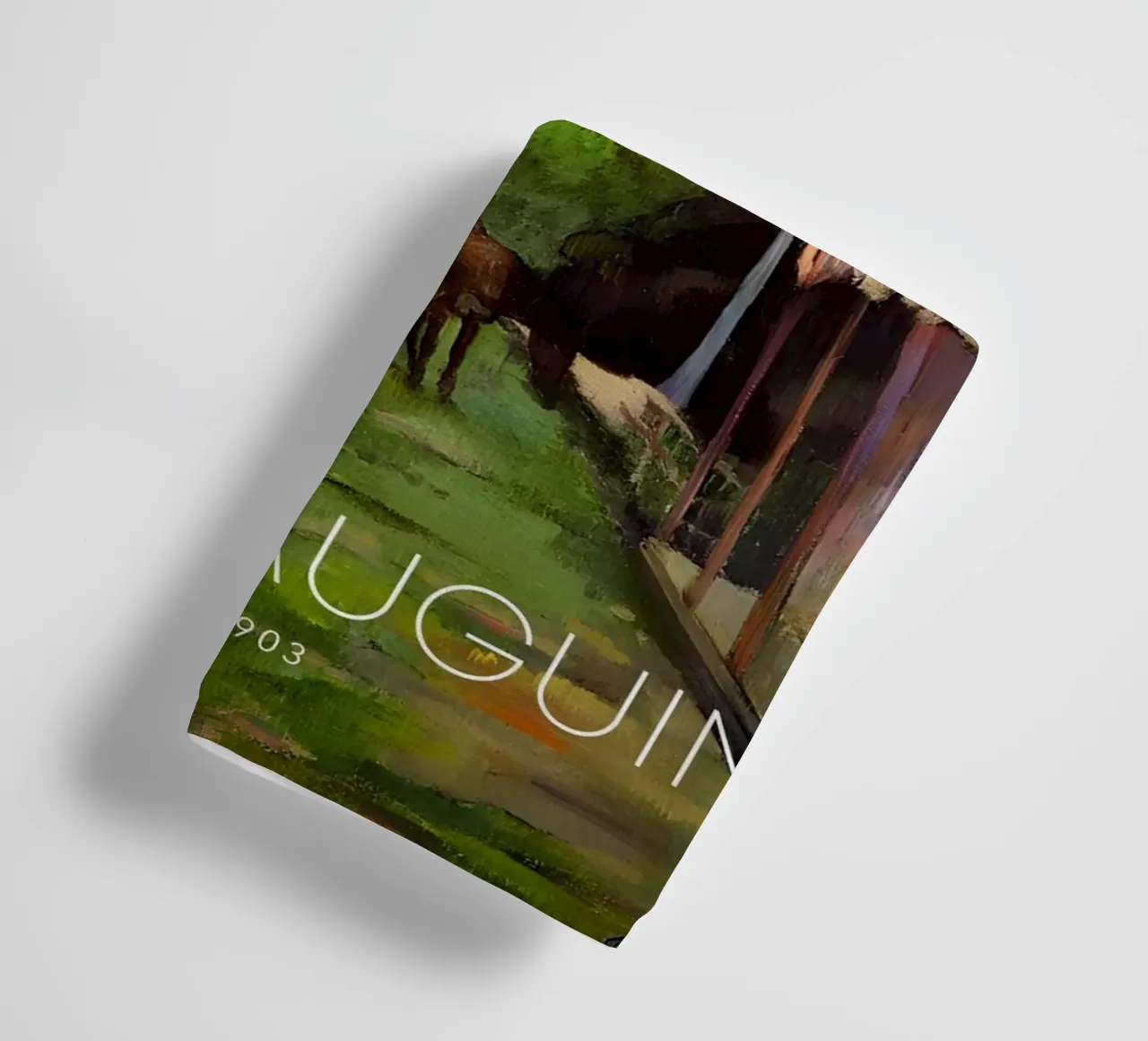 Gauguin Tahitian Landscape Post-Impressionist Road Art Print towel by NorwesClub
