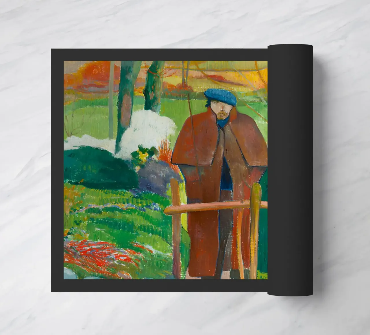 Gauguin Bonjour Post-Impressionist Brittany Encounter Print doormat by NorwesClub