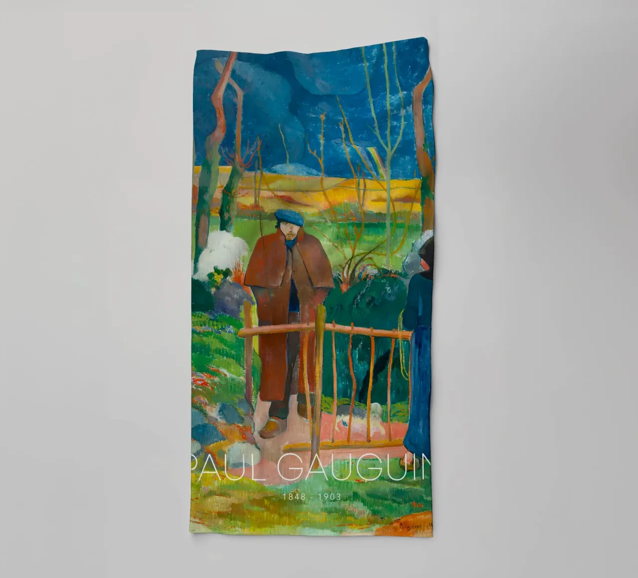 Gauguin Bonjour Post-Impressionist Brittany Encounter Print towel by NorwesClub
