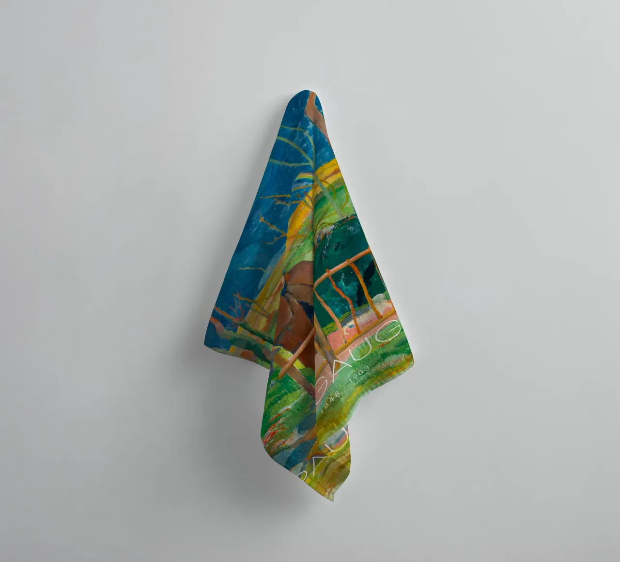 Gauguin Bonjour Post-Impressionist Brittany Encounter Print towel by NorwesClub