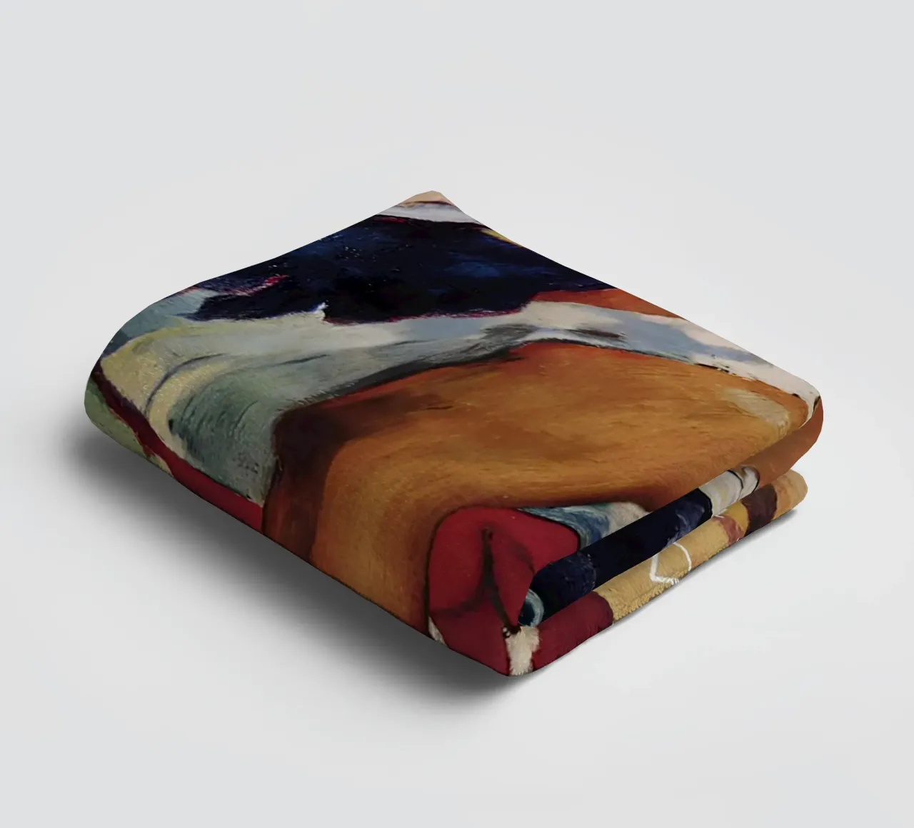 Gauguin Tahitiaanse vrouw liggend Post-Impressionist Print badhanddoek van NorwesClub