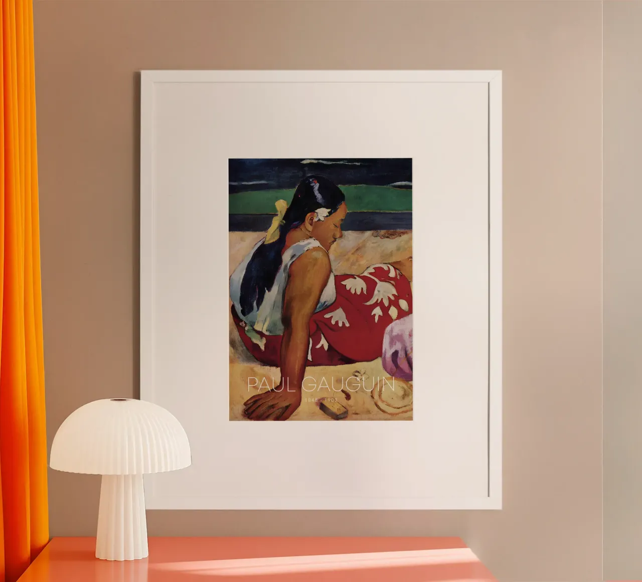 Gauguin Tahitiaanse vrouw liggend Post-Impressionist Print poster van NorwesClub