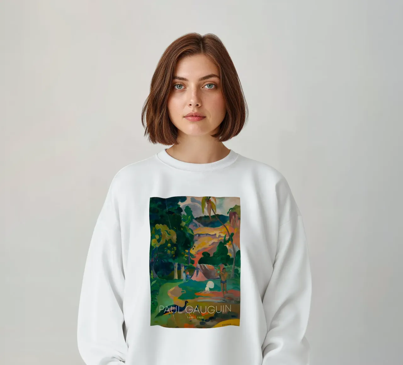 Gauguin Matamoe Post-Impressionist Peacock Art Print sweat de NorwesClub