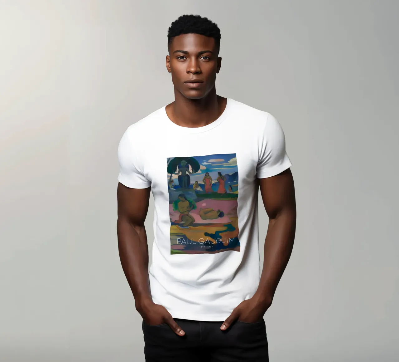 Gauguin Mahana No Atua Stampa Dio post-impressionista t-shirt da NorwesClub
