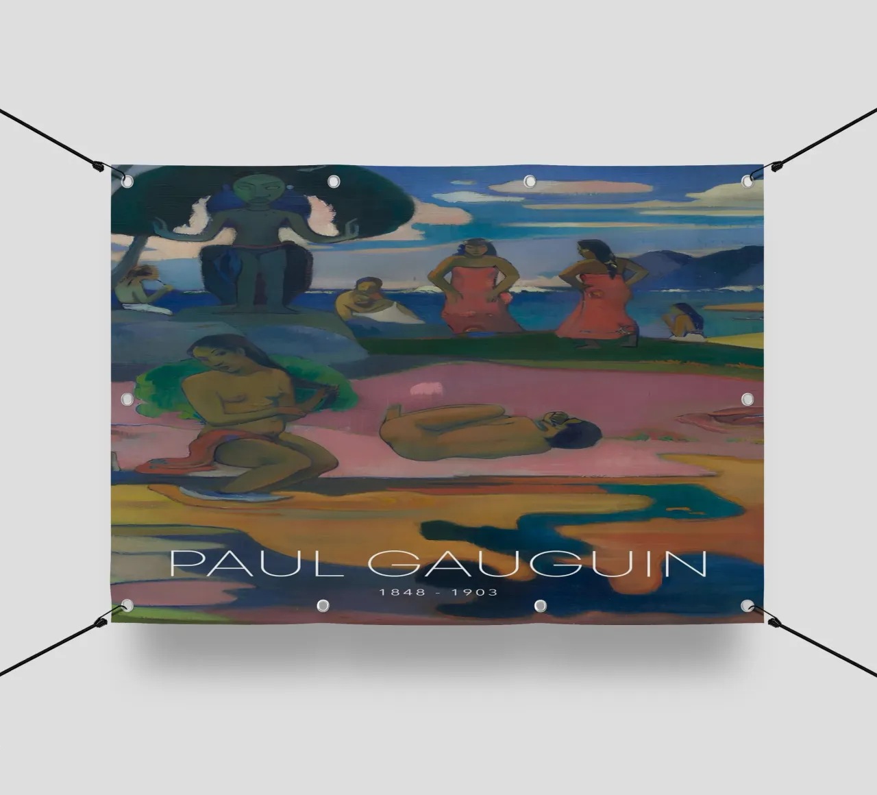 Gauguin Mahana No Atua Stampa Dio post-impressionista telo in pvc da NorwesClub
