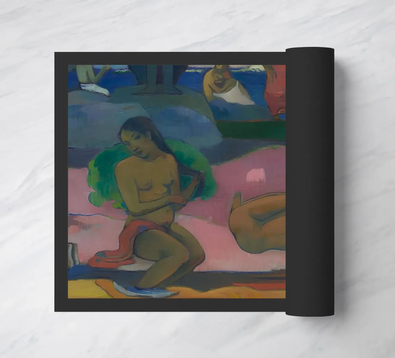 Gauguin Mahana No Atua Stampa Dio post-impressionista zerbino da NorwesClub