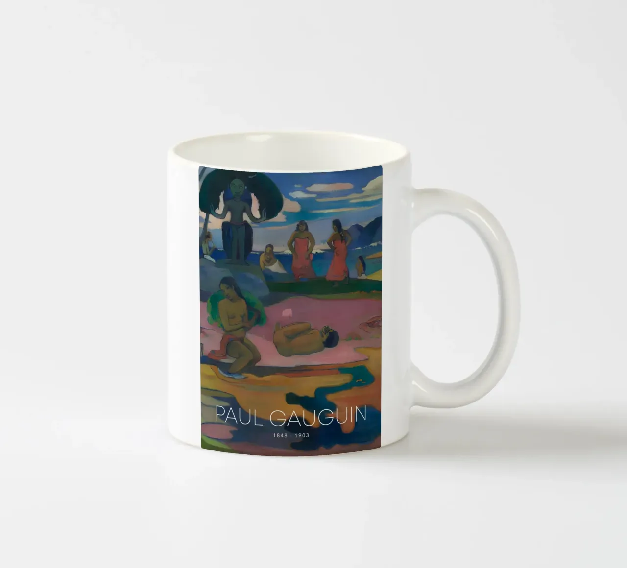 Gauguin Mahana No Atua Stampa Dio post-impressionista tazza in ceramica da NorwesClub