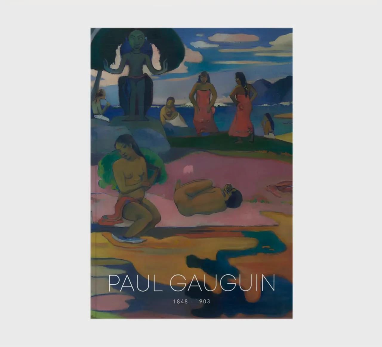 Gauguin Mahana No Atua Post-Impressionist God Print notebook by NorwesClub