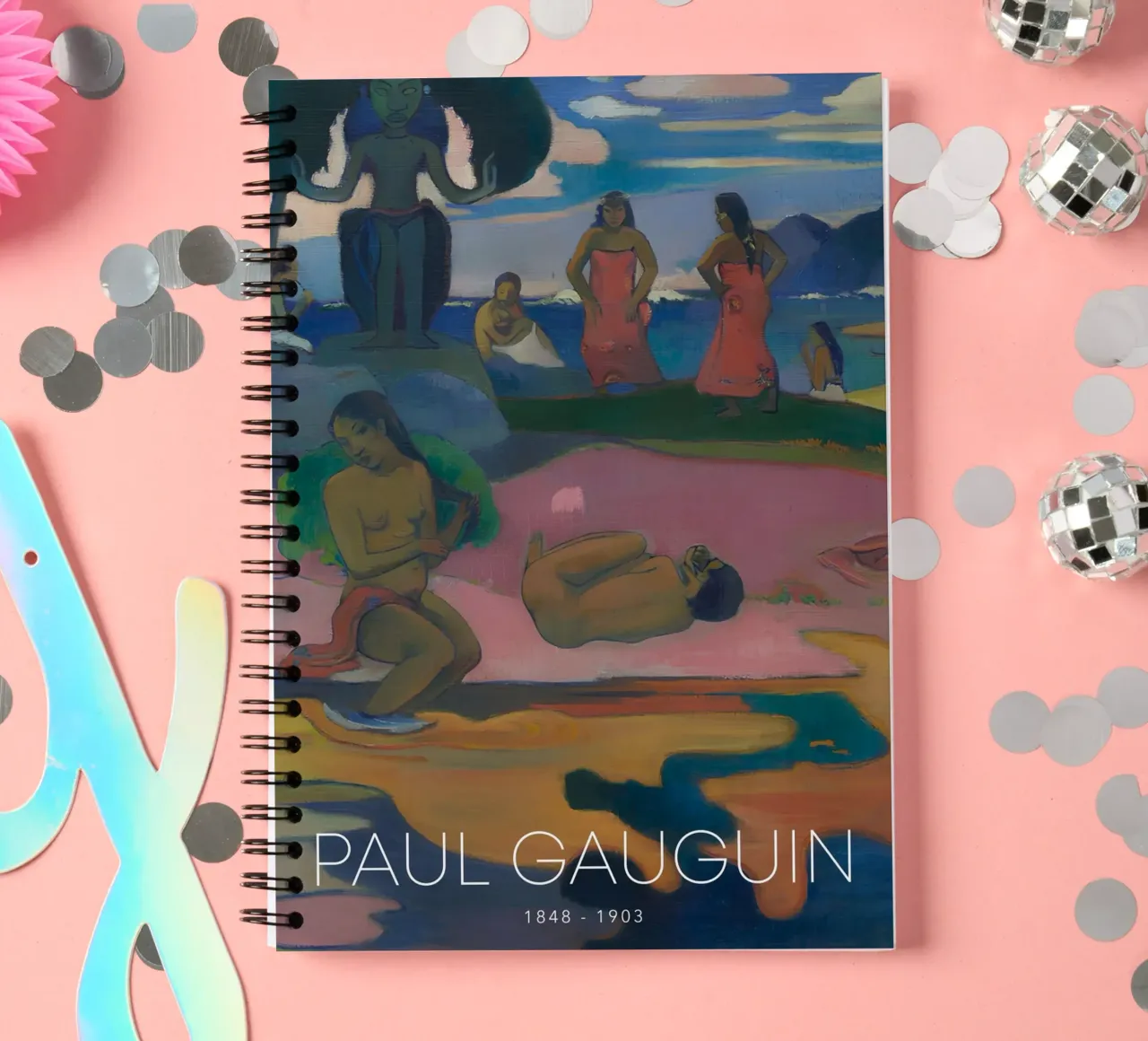 Gauguin Mahana No Atua Post-Impressionist God Print spiral notebook by NorwesClub