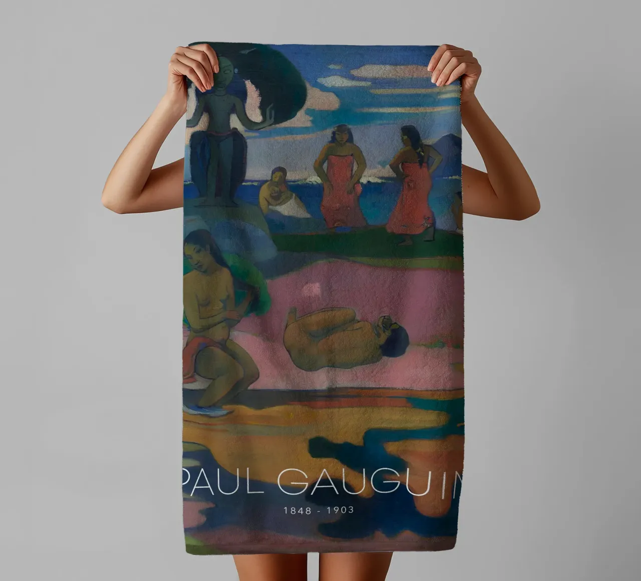 Gauguin Mahana No Atua Post-Impressionist God Print towel by NorwesClub