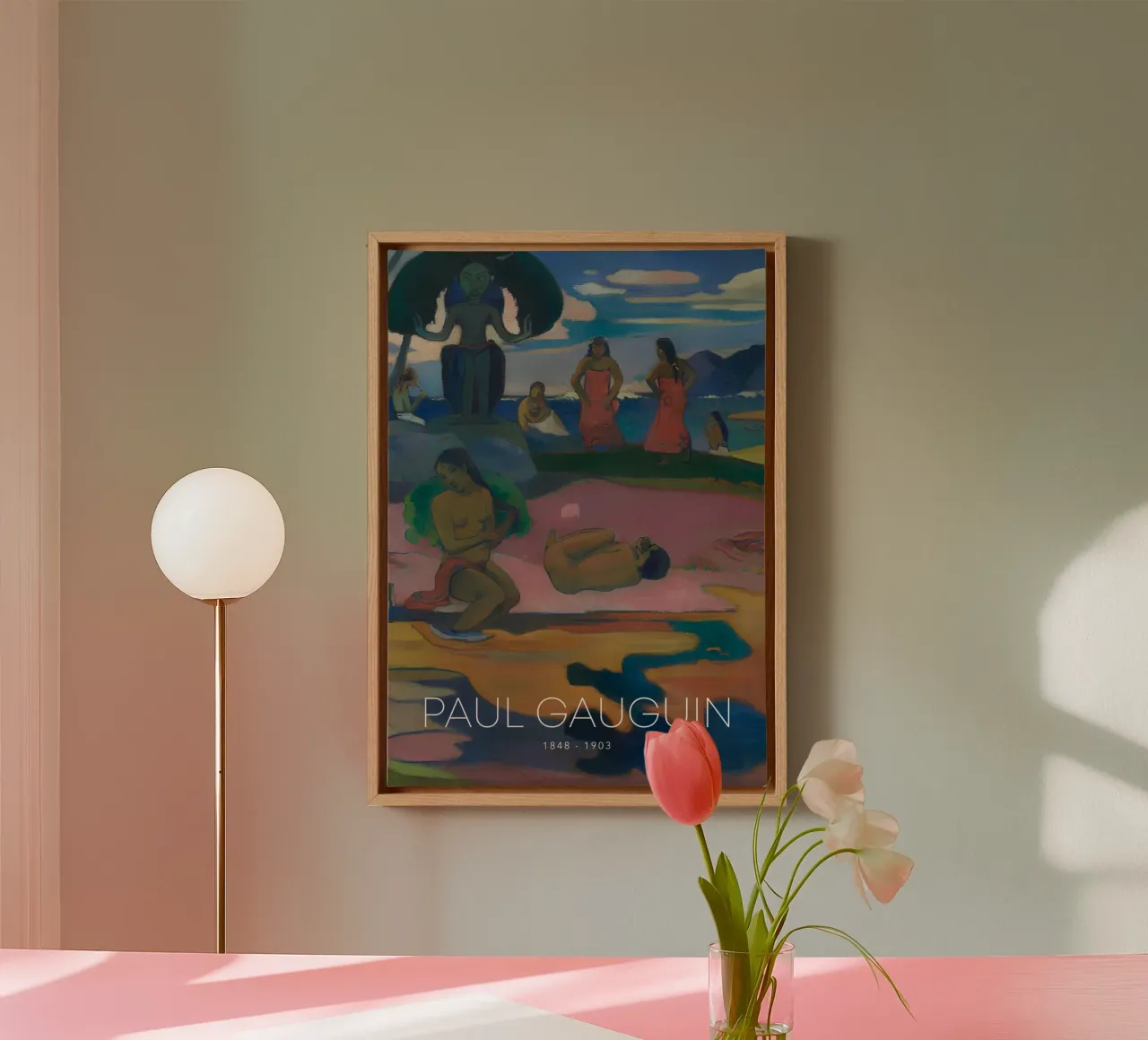 Gauguin Mahana No Atua Post-Impressionistischer Gott Druck Leinwand von NorwesClub