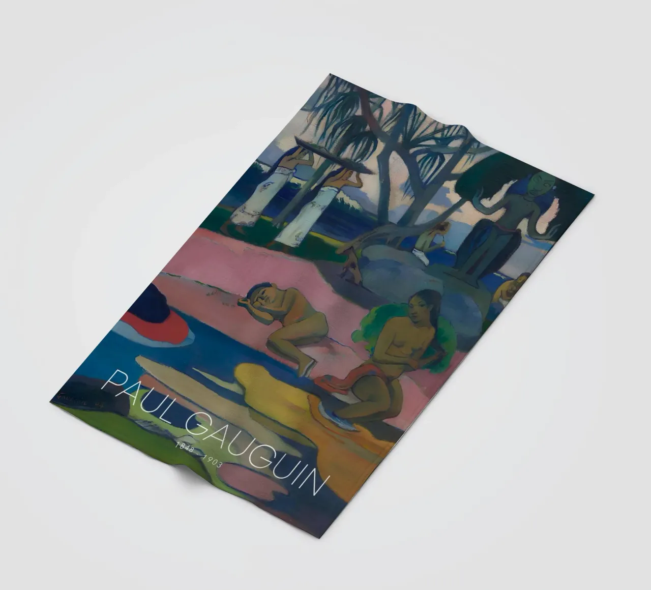 Gauguin Mahana No Atua Stampa Dio post-impressionista coperta in pile da NorwesClub