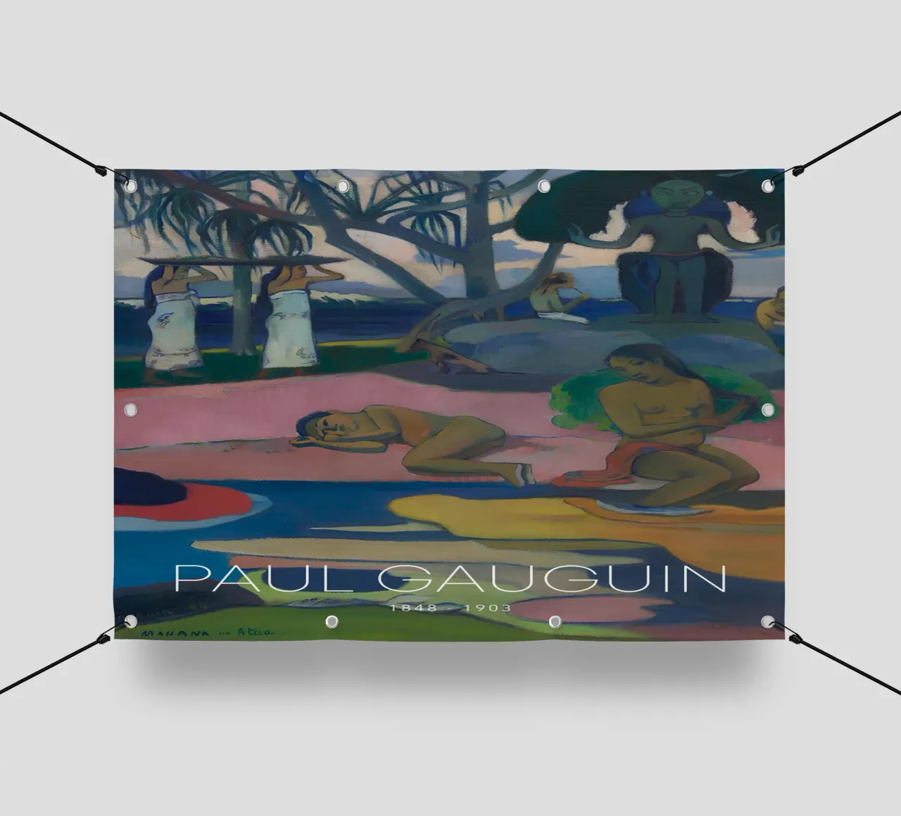 Gauguin Mahana No Atua Stampa Dio post-impressionista telo in pvc da NorwesClub