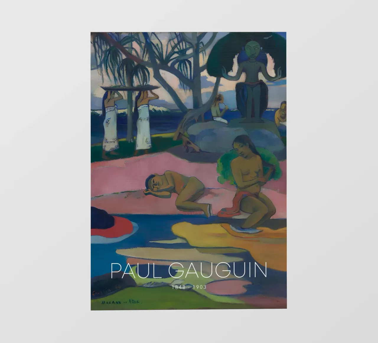 Gauguin Mahana No Atua Stampa Dio post-impressionista telo in pvc da NorwesClub