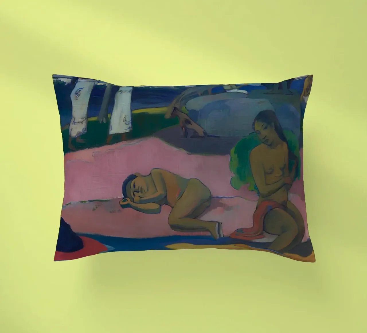 Gauguin Mahana No Atua Stampa Dio post-impressionista cuscino da NorwesClub