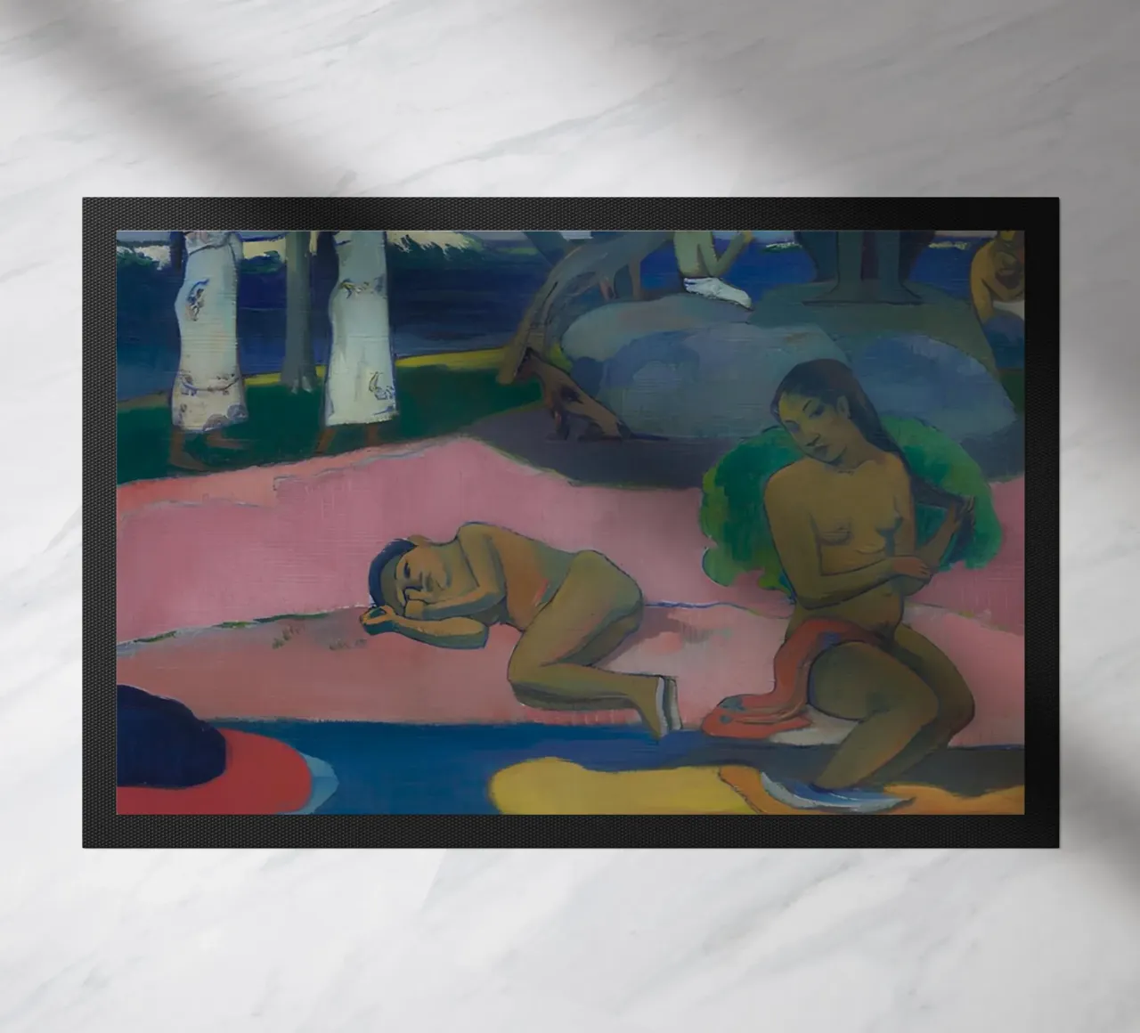 Gauguin Mahana No Atua Stampa Dio post-impressionista zerbino da NorwesClub