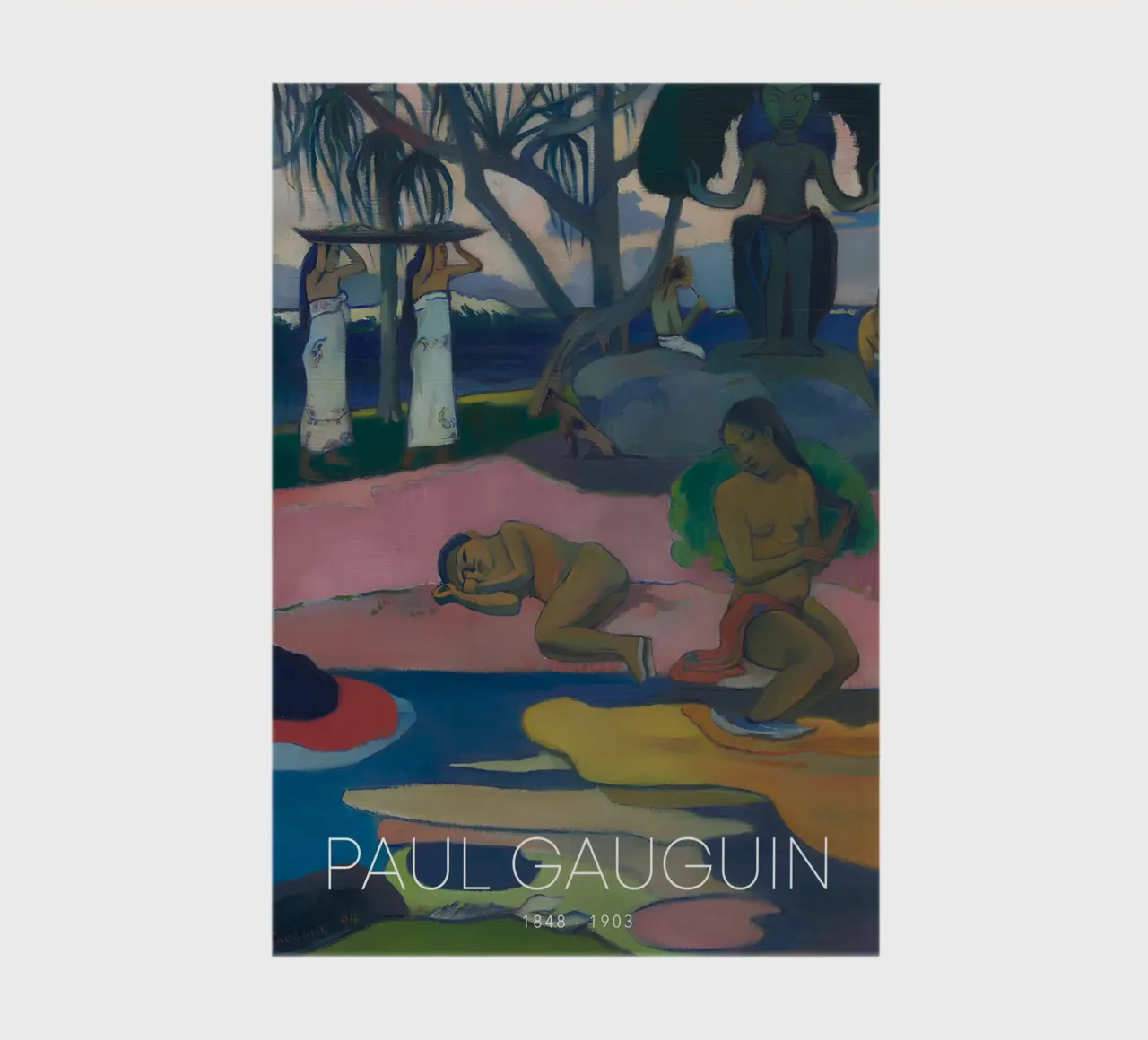 Gauguin Mahana No Atua Post-Impressionist God Print notebook by NorwesClub