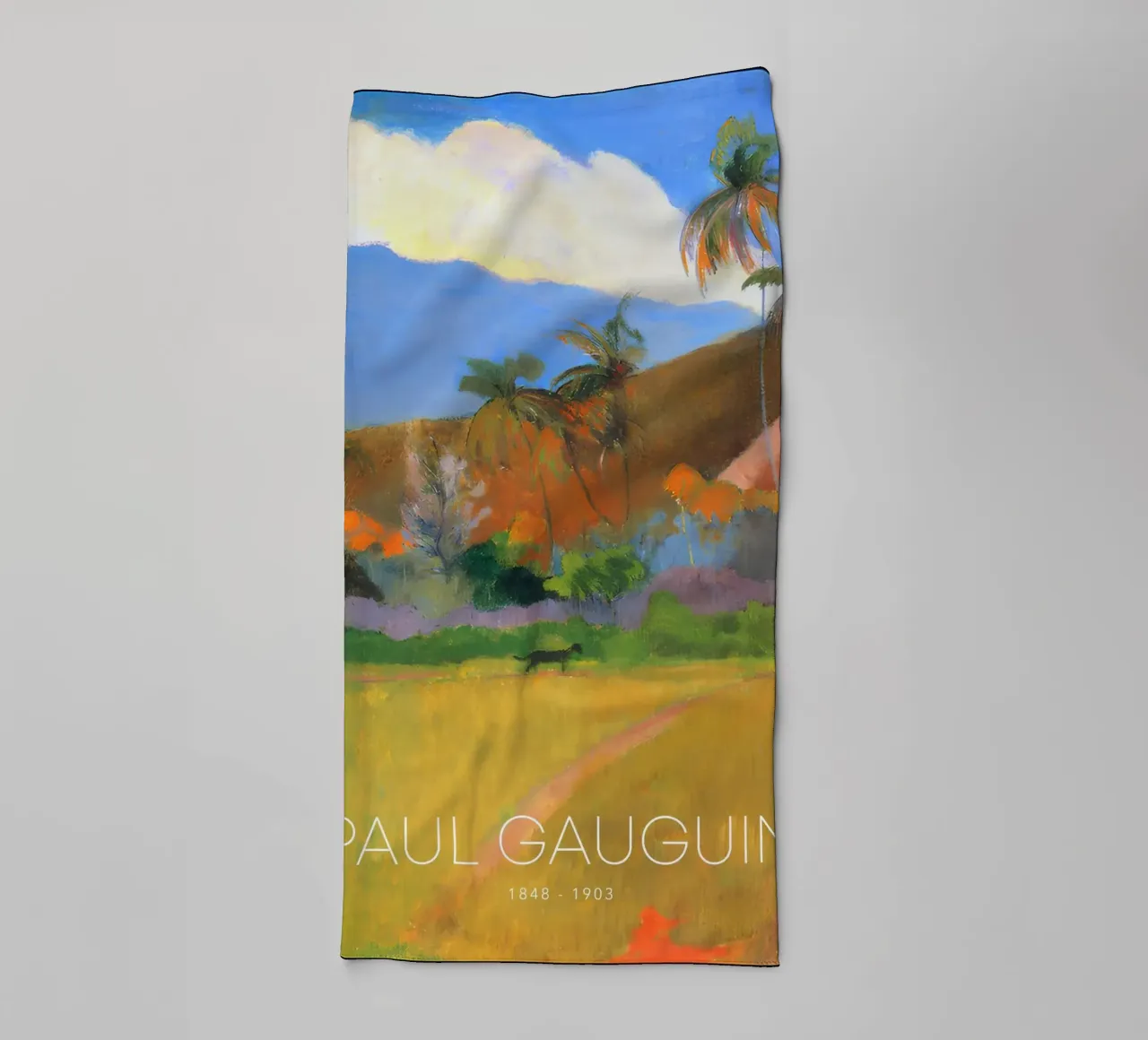 Gauguin Tropical Path Post-Impressionist Landscape Print towel by NorwesClub
