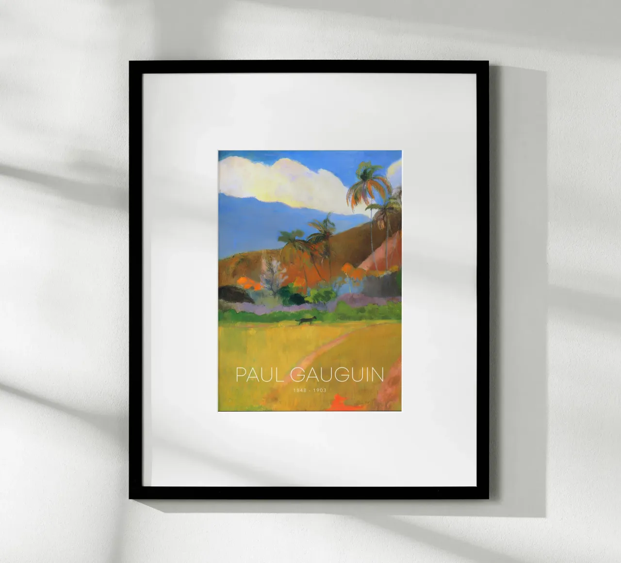 Gauguin Tropical Path Post-Impressionist Landscape Print poster by NorwesClub