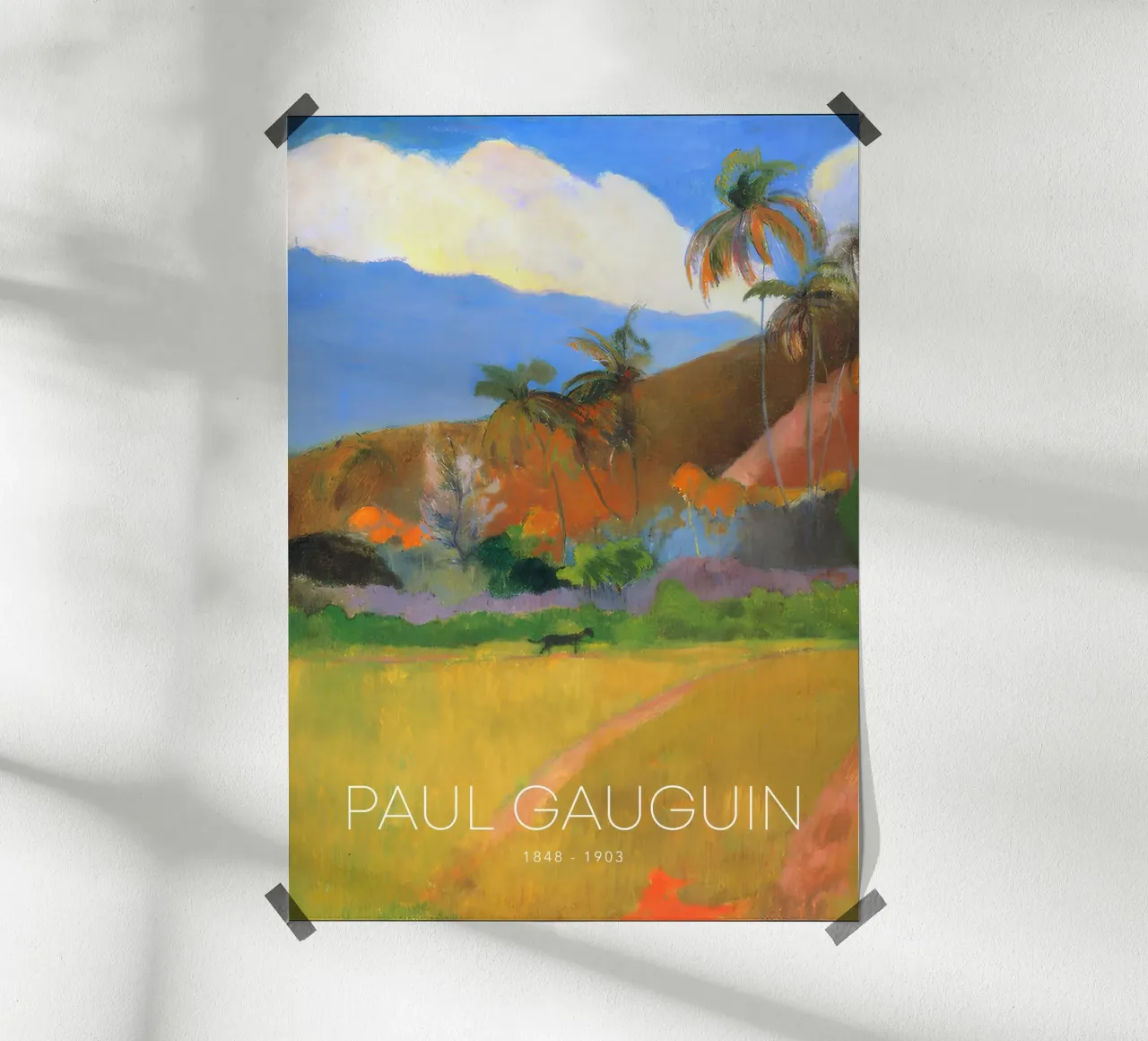 Gauguin Tropical Path Post-Impressionist Landscape Print poster by NorwesClub