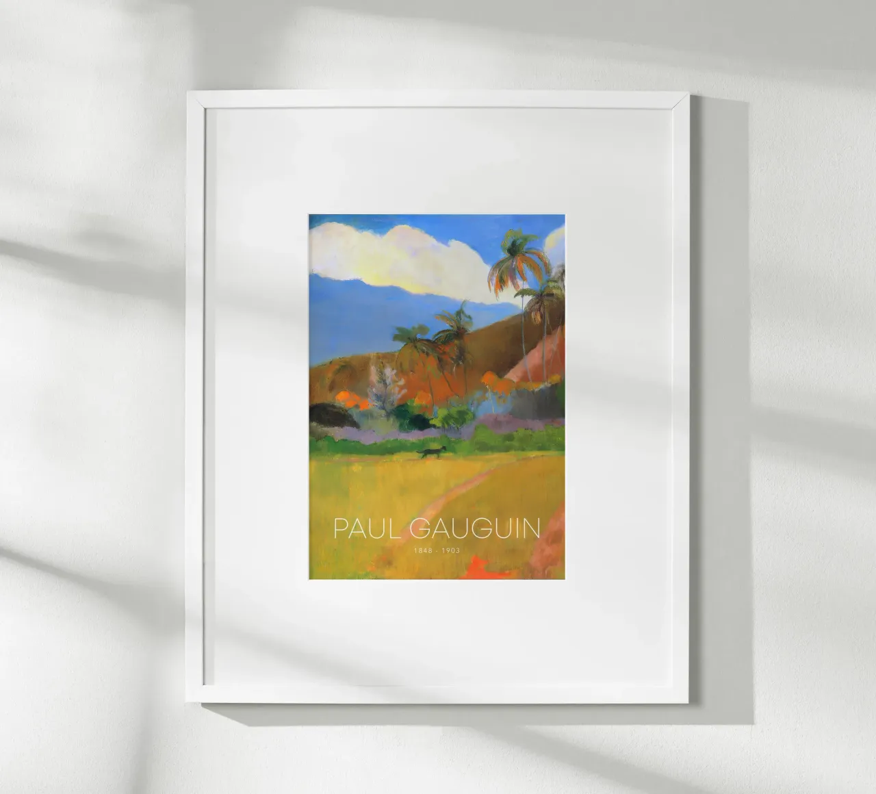 Gauguin Tropical Path Post-Impressionist Landscape Print poster by NorwesClub