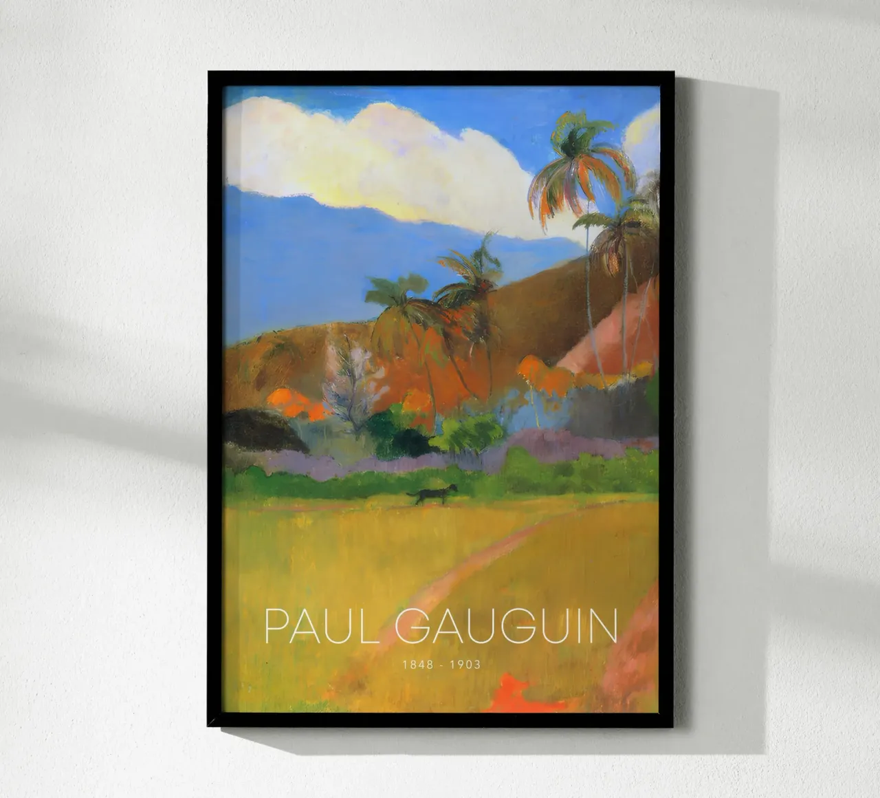 Gauguin Tropical Path Post-Impressionist Landscape Print poster by NorwesClub