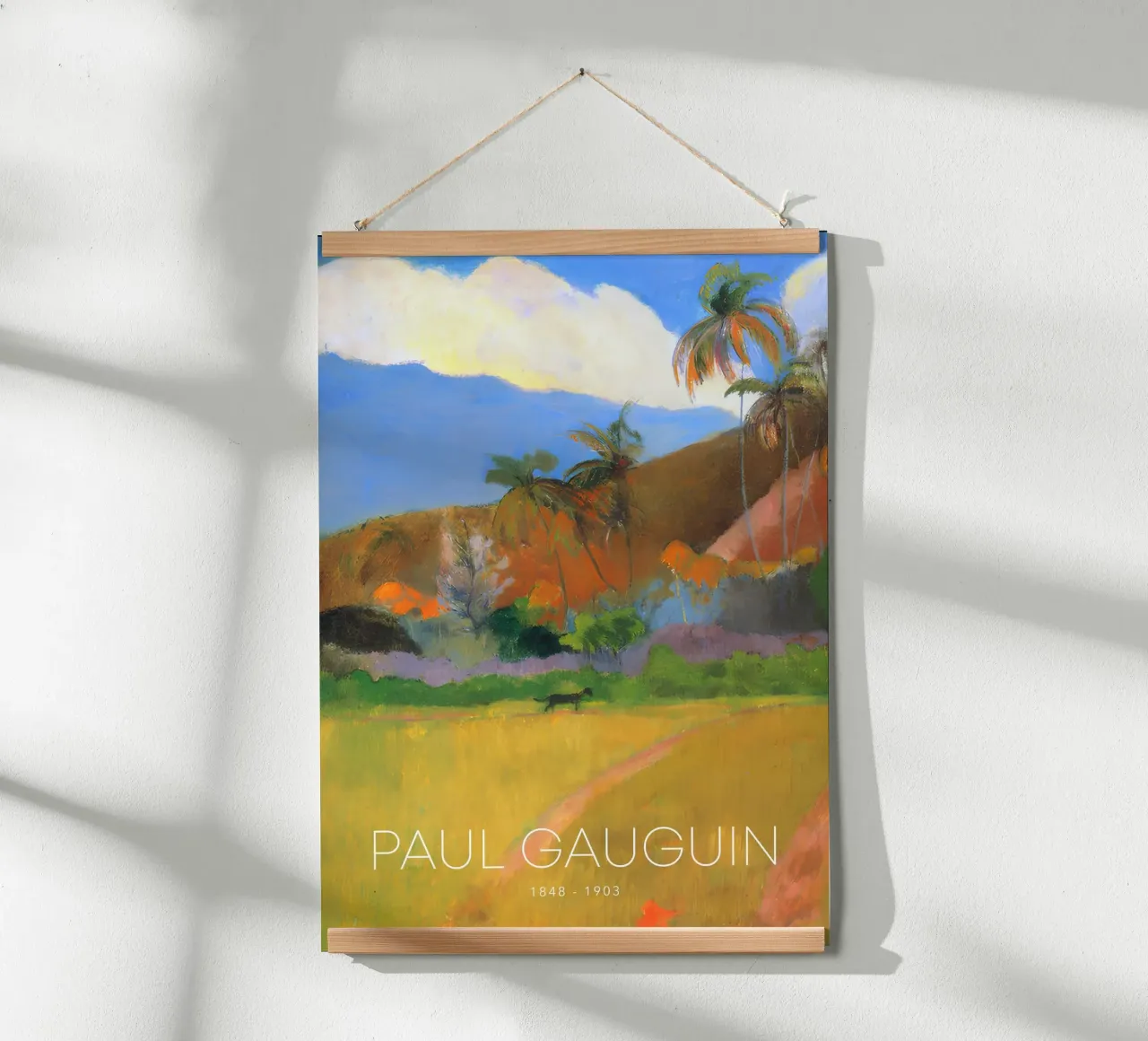 Gauguin Tropical Path Post-Impressionist Landscape Print poster by NorwesClub