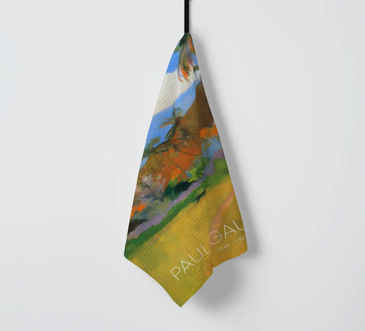 Gauguin Tropical Path Post-Impressionist Landscape Print torchon de NorwesClub