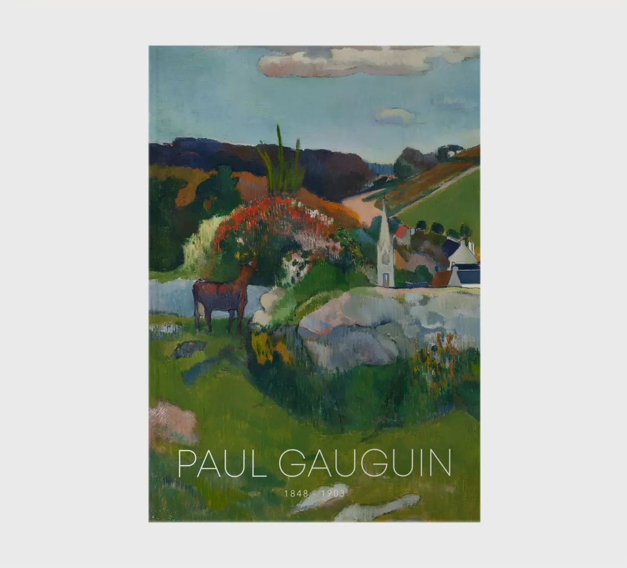 Gauguin Brittany Landscape Post-Impressionist Print notebook by NorwesClub