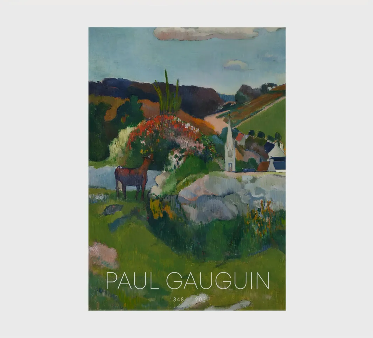 Gauguin Brittany Landscape Post-Impressionist Print notebook by NorwesClub