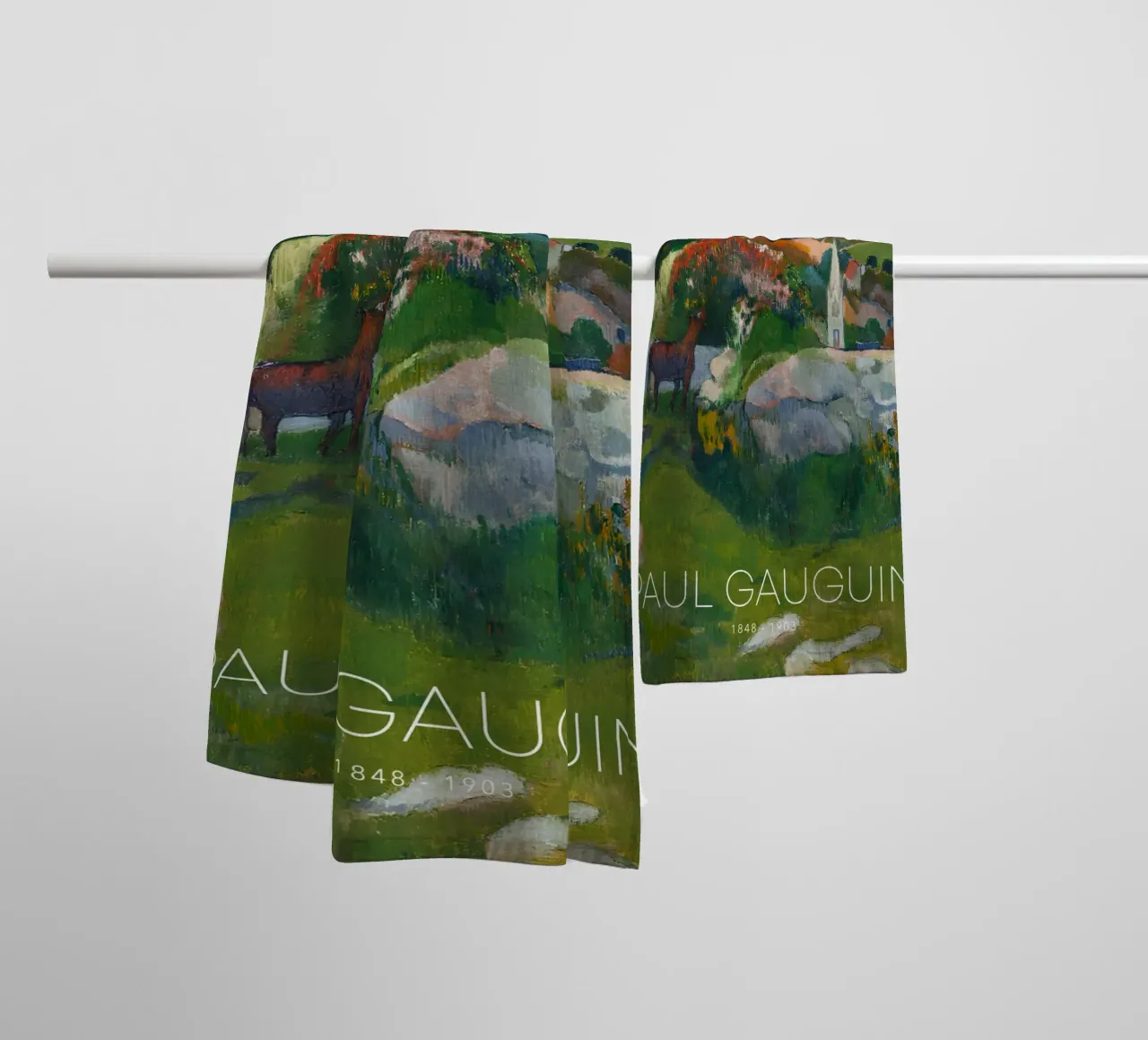 Gauguin Brittany Landscape Post-Impressionist Print towel by NorwesClub
