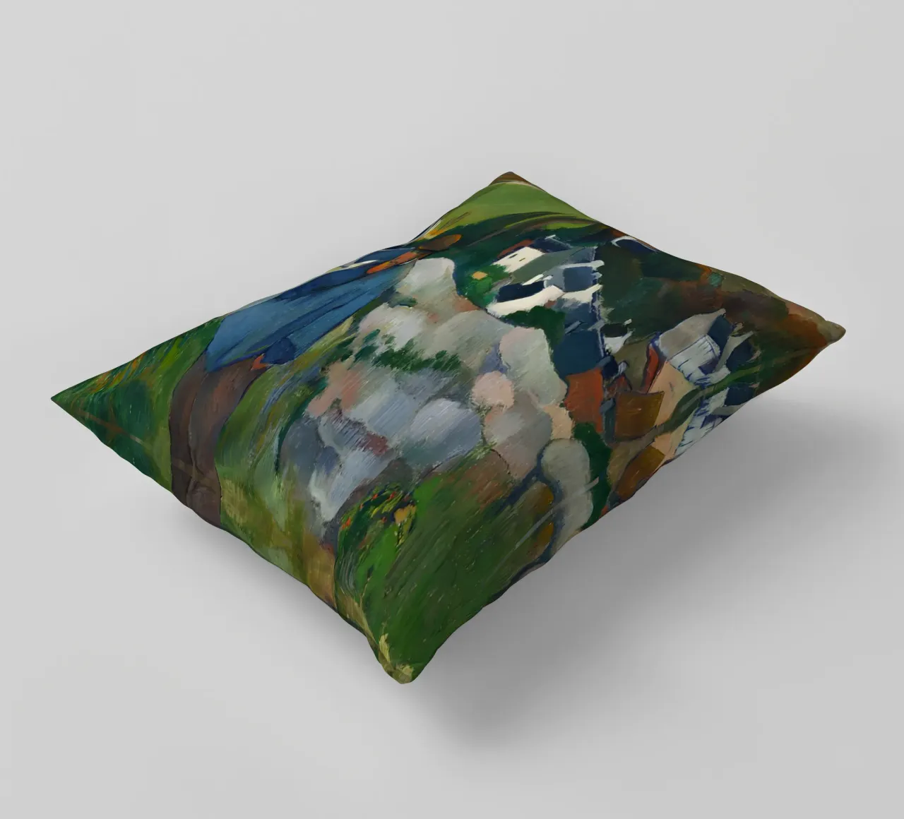 Gauguin The Swineherd Post-Impressionist Art Print decorative cushion by NorwesClub
