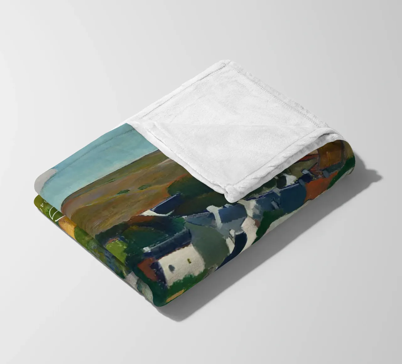 Gauguin The Swineherd Post-Impressionist Art Print fleece blanket by NorwesClub