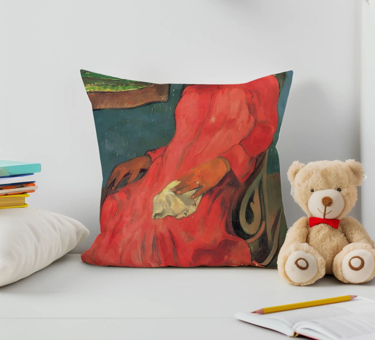 Gauguin Faaturuma Ritratto post-impressionista stampato cuscino da NorwesClub