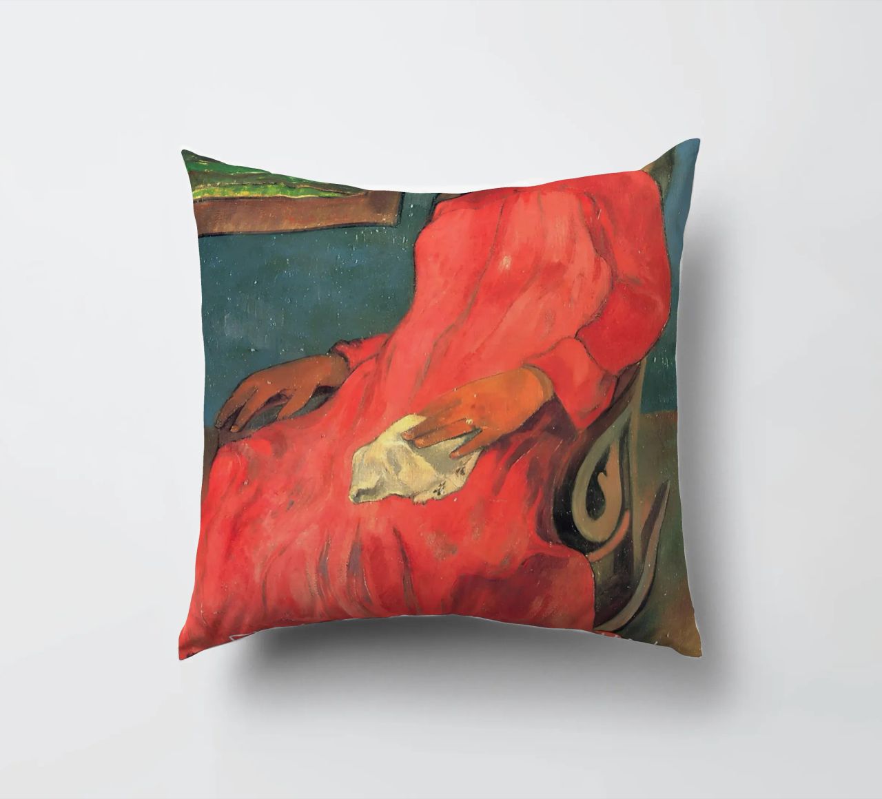 Gauguin Faaturuma Ritratto post-impressionista stampato cuscino da NorwesClub