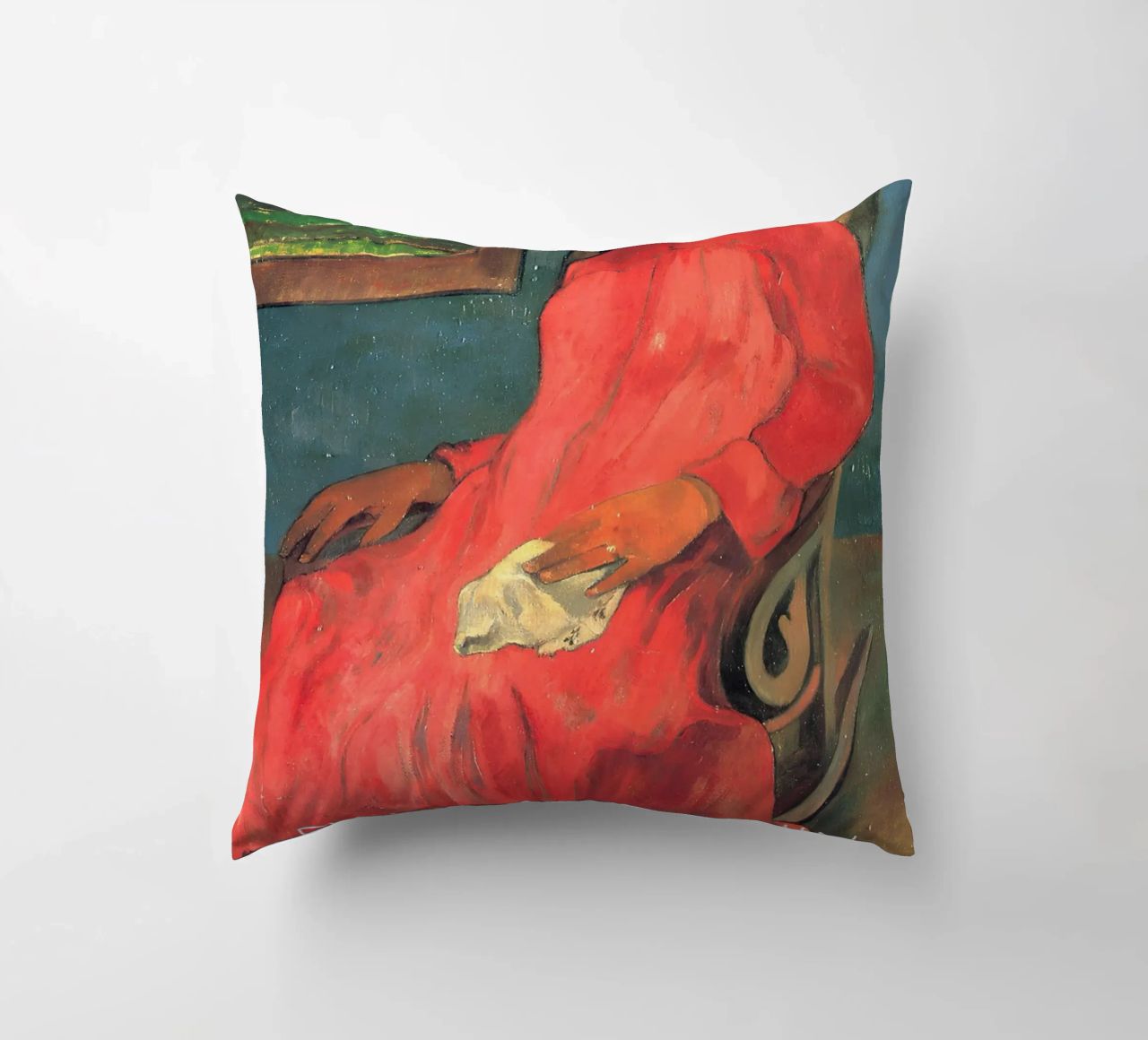 Gauguin Faaturuma Ritratto post-impressionista stampato cuscino da NorwesClub