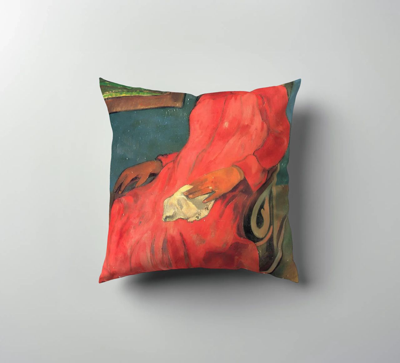 Gauguin Faaturuma Ritratto post-impressionista stampato cuscino da NorwesClub