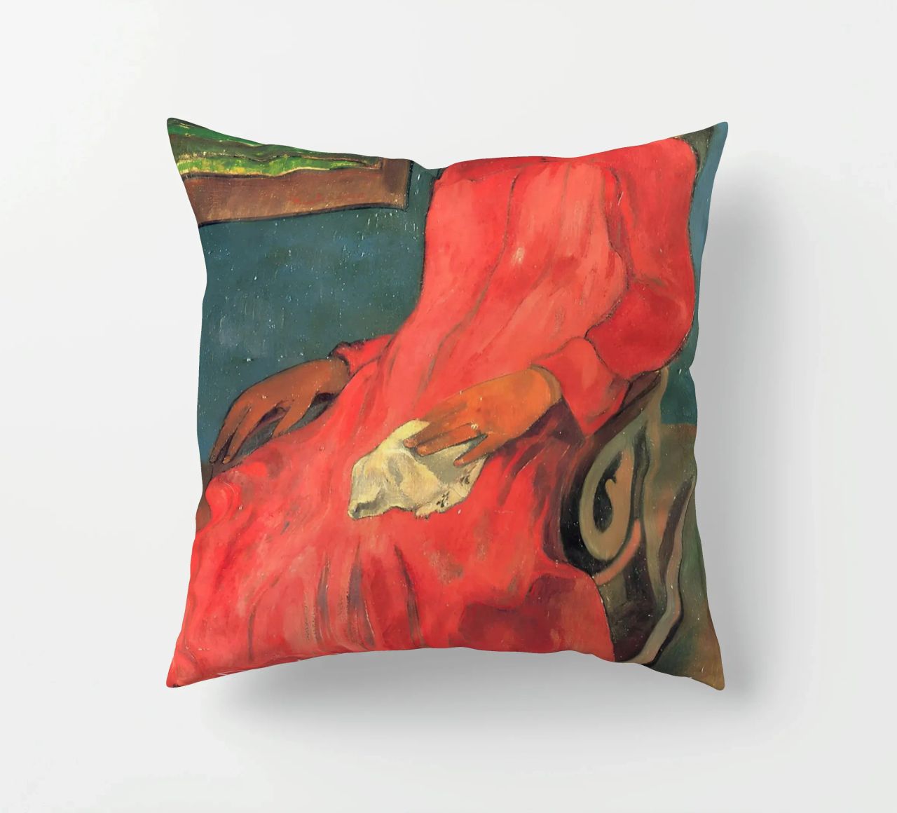 Gauguin Faaturuma Ritratto post-impressionista stampato cuscino da NorwesClub