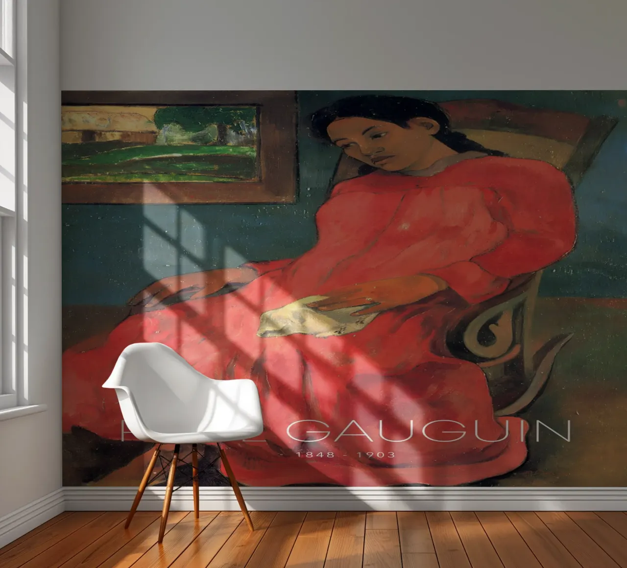 Gauguin Faaturuma Post-Impressionist Portrait Print photo wallpaper by NorwesClub