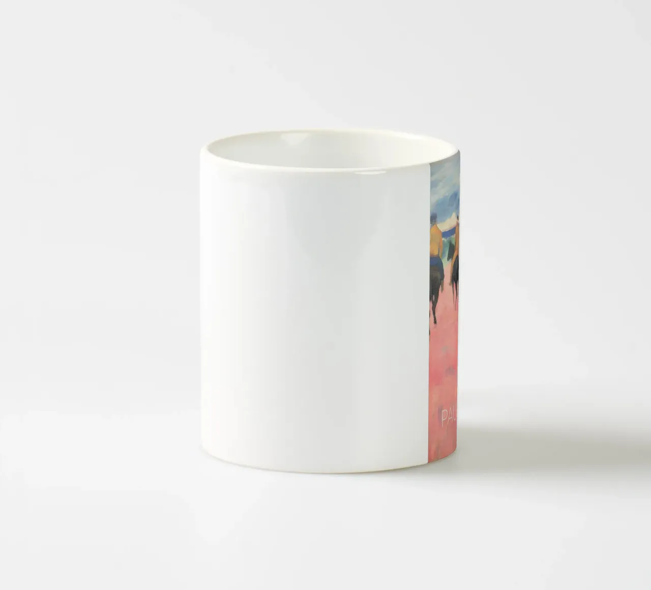 Gauguin cavalieri sulla spiaggia Stampa cavallo post-impressionista tazza in ceramica da NorwesClub
