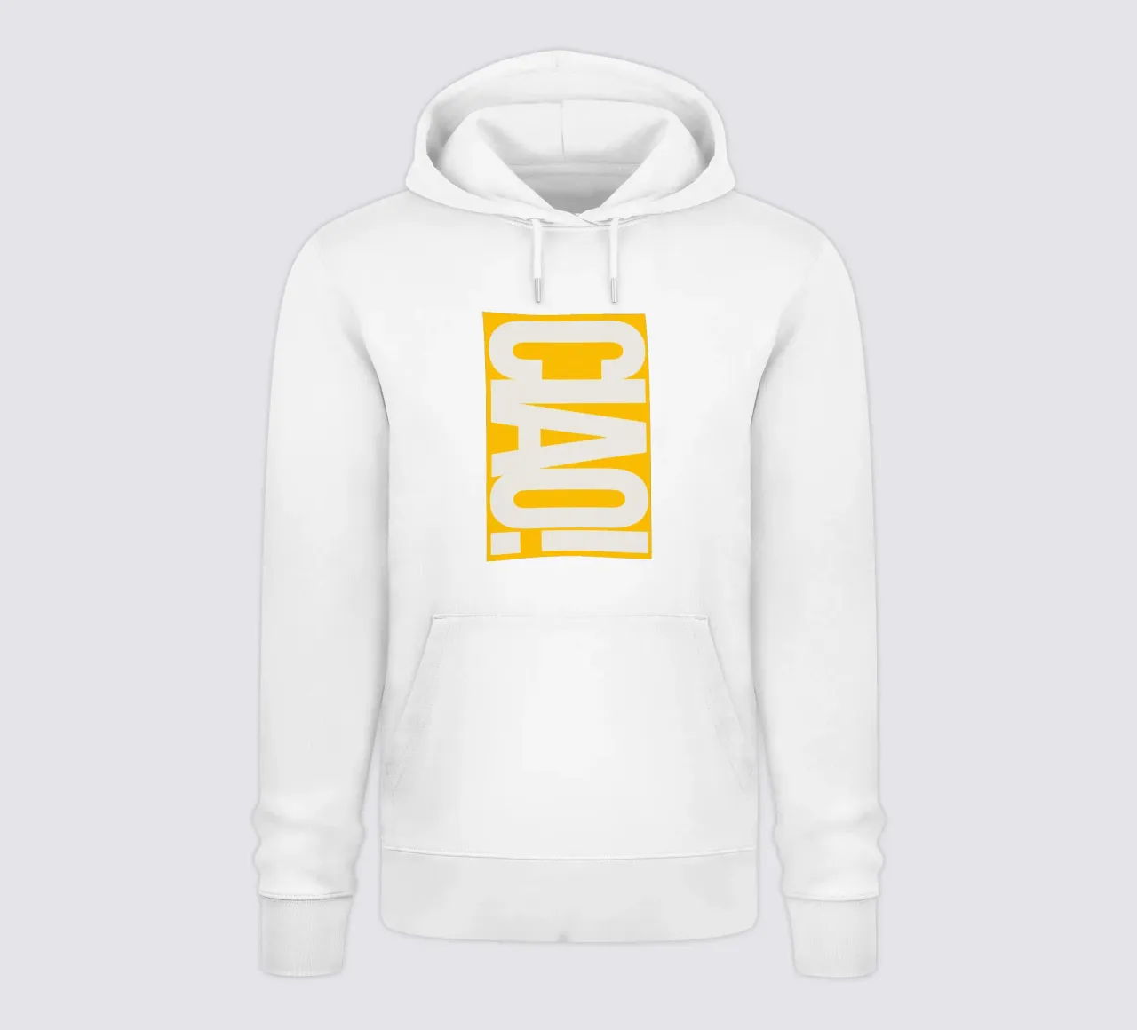 CIAO – Bold Greeting - Italian Hello felpa con cappuccio da QuooodZ by MooodzArt